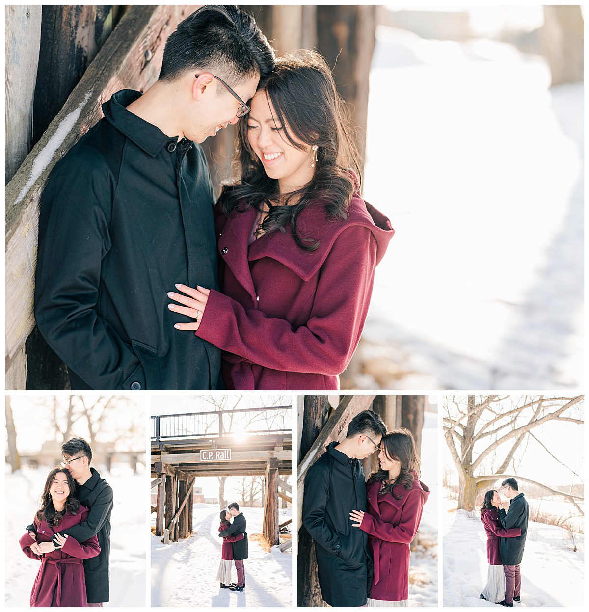 Downtown Red Deer Winter Engagement