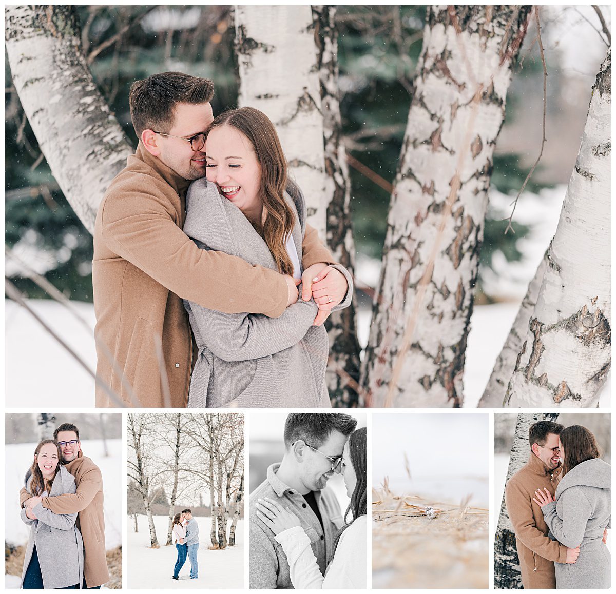 A Snowy Winter Red Deer Engagement