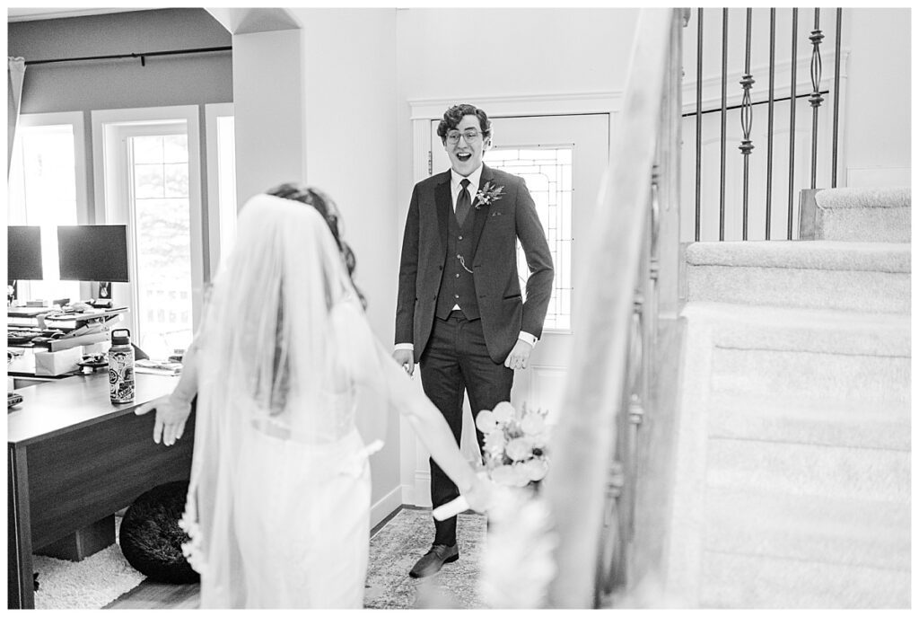 The First Look - Alberta Wedding Photographer