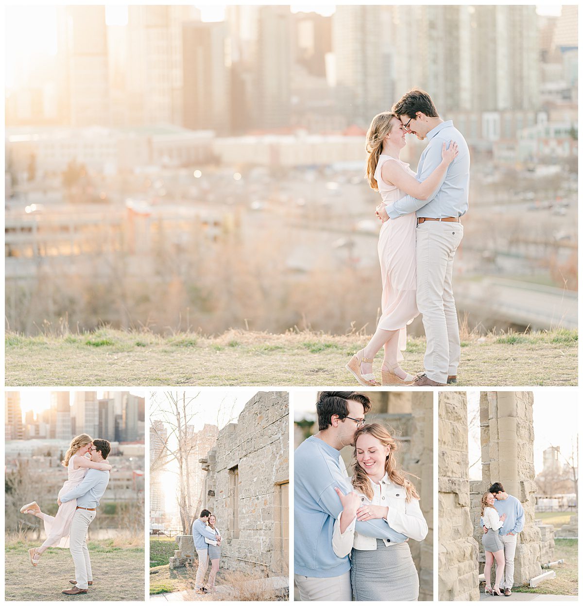 A Romantic Downtown Calgary Engagement Session